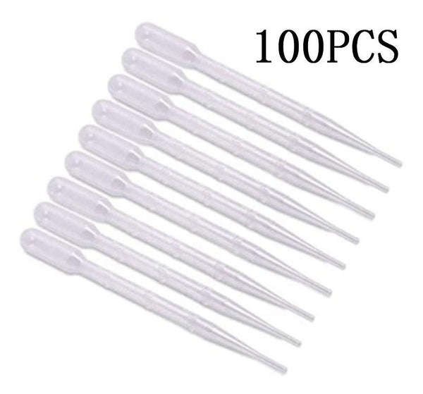 100 Pieces 3ml Pasteur Pipette Disposable Pipette For Laboratory Pipettes