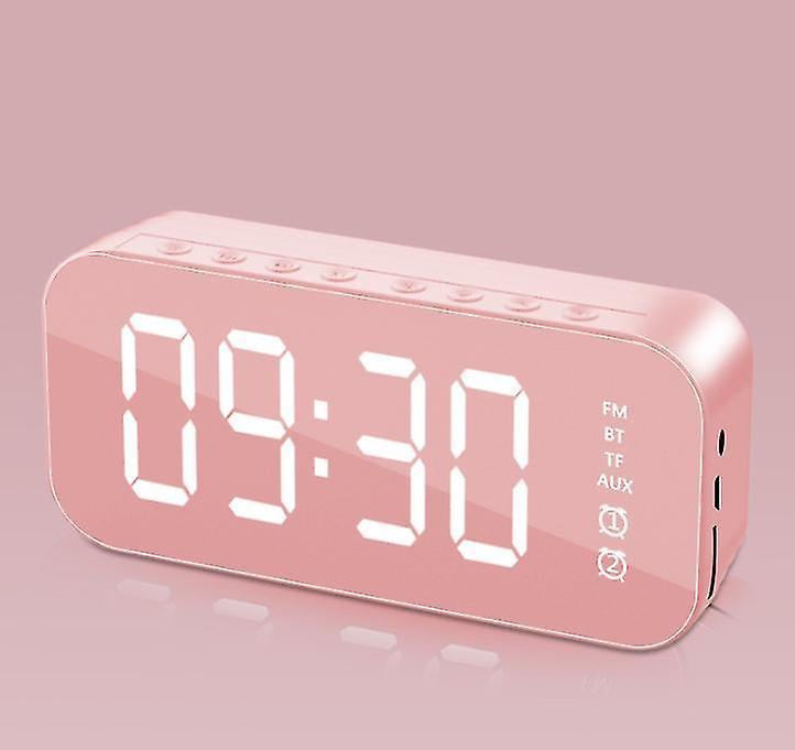 Alarm Clocks Multifunctional LED Digital Alarm Clock  Bluetooth Speaker  Bedside Desktop Luminous Pi