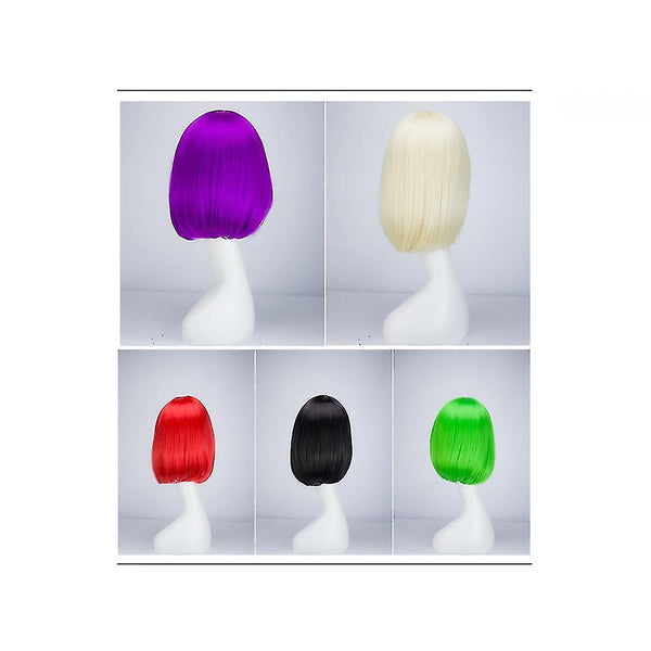 删除Wigs short straight barbie wig for cosplay 36x18cm light blue