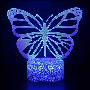 Christmas gift kids 16 color kids remote LED Touch Lamp night light Butterfly