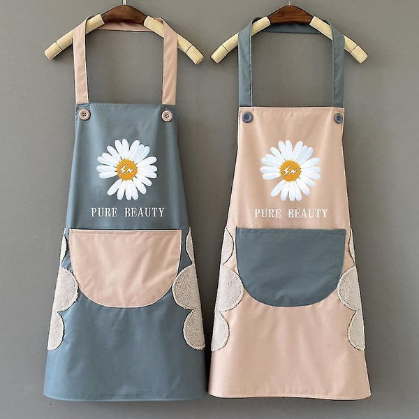 Aprons Cooking Apron For Women  2pack Kitchen Apron With Pocket  B Waterproof Aprons For Men Women H