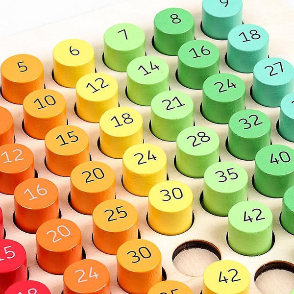 Interlocking Blocks Children's Math Toys Montessori Educational Wooden Toys Multiplication Table Boa