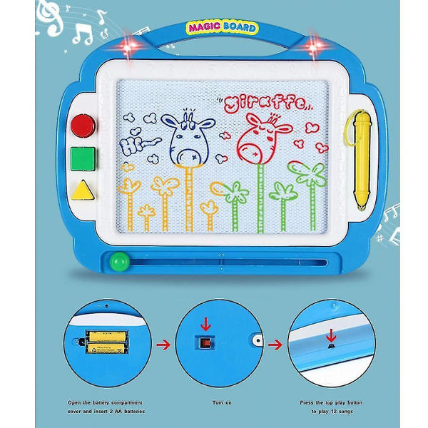 Toy Drawing Tablets Kids Magnetic Drawing Board Toy Large Doodle Board Writing Painting Sketch Pad B