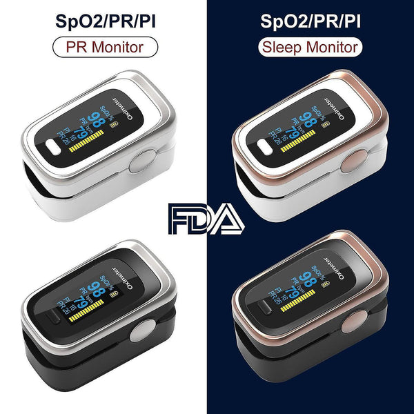 Blood pressure monitors finger pulse oximeter digital fingertip pulse oximeter oled spo2 pr 8 hours sleep monitor oxymeter