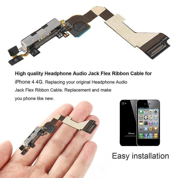 System power cables good quality flex data cable dock connector for iphone 4g black