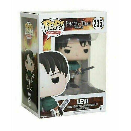 Action Toy Figures Funko Pop Anime Attack On Titan 235# Levi Vinyl Figures Models Collection Toys