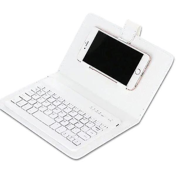 Remote controls portable pu leather keyboard cover case phone wireless bluetooth keyboard for phone android pad