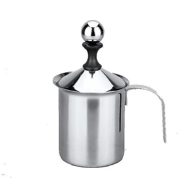 Milk Frothers Steamers Manual Milk Coffee Frother Stainless Steel Double Mesh Milk Foam Maker 400ml