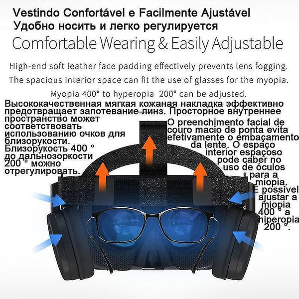 3D Glasses Bobo vr bobovr z6 bluetooth 3 d casque viar 3d glasses virtual reality headset helmet gog