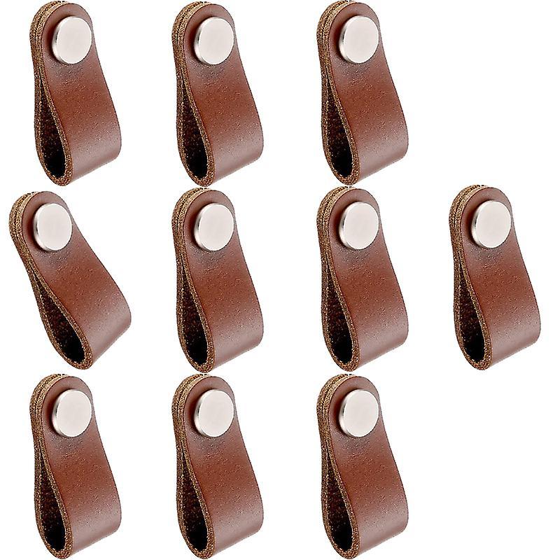 Furniture Handle Leather Handle Furniture Brown Knob Cabinet Handle Grips