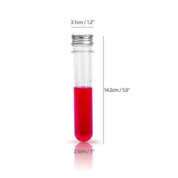 14 Plastic Test Tubes Transparent Test Tube With Screw Cap 40ml Test Tubes