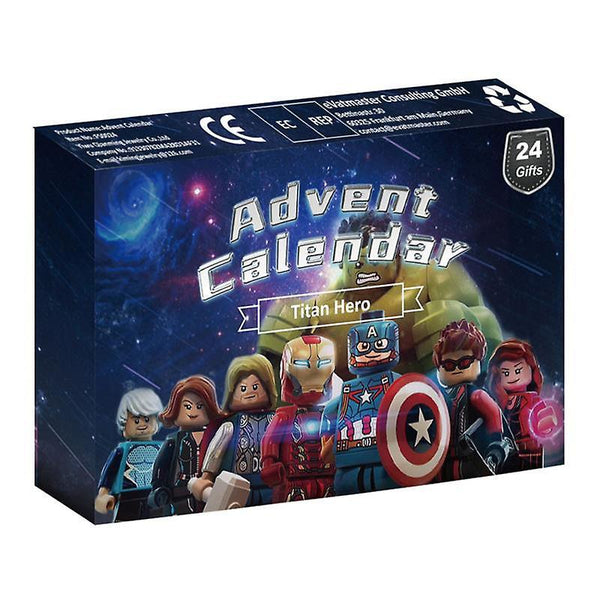 Christmas gift kids as shows 24 Pcs/set Advent Calendar Avengers Figures America Model Toy For Kid C