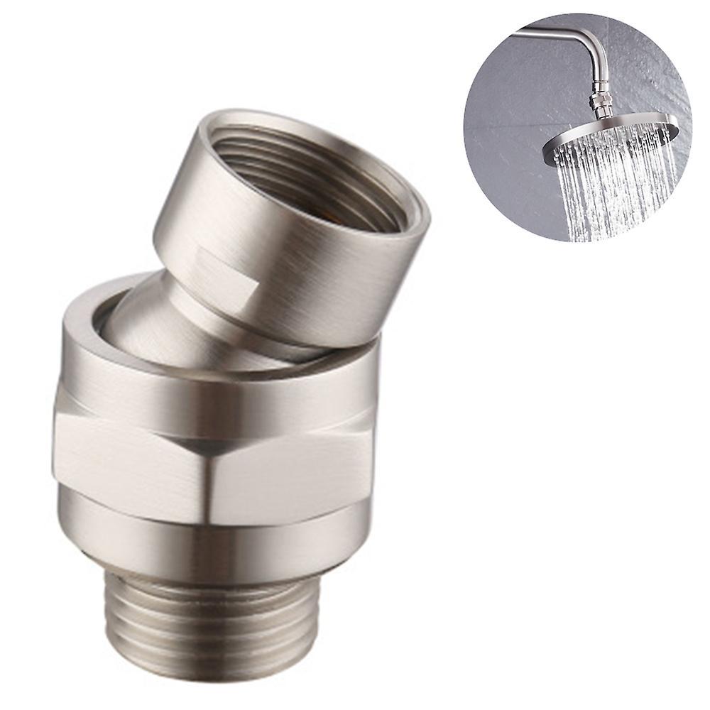 Shower Connector Ball Joint Shower Head Swivel Ball Adapter Adjustable Shower Arm Extension Universal Component Brushed Nickel Shower Arms & Connectors