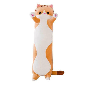 Stuffed Animals 130CM Soft Cute Plush Long cat pillow Cotton doll toy Office lunch Sleeping Pillow C