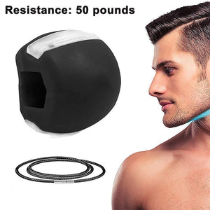 30/40/50 Lbs Jawline Trainer Jaw Exerciser Face And Neck Exerciser Portable Jawline Exerciser Face Toning Ball For Defining Your Jawline Skin Cleansing Brush Heads