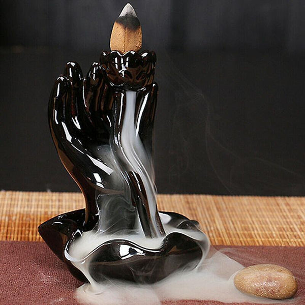 Incense Holders Pattern 2 Ceramic Backflow Waterfall Smoke Incense Burner Censer Holder Home Decor C