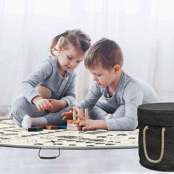 L Black Storage Bags Children's Toy Storage Bags Children's Storage Bag Household Storage Bags