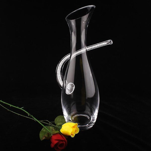 Serving Pitchers Carafes Wine Decanter Twinkling Crystal Handle Western Simplicity Design Home Table